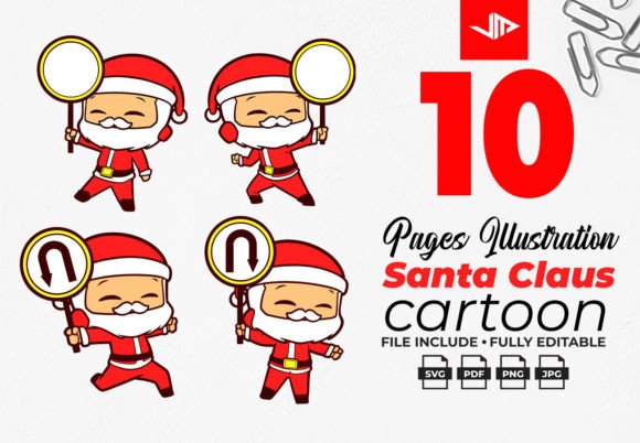 Cute Santa Claus Christmas Sublimation Graphics