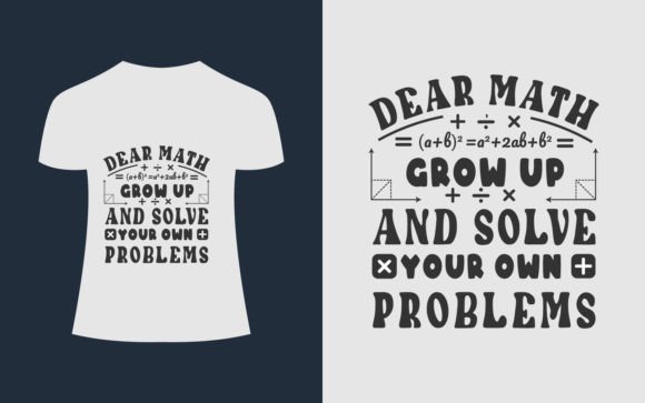 Dear Math Grow Math T-Shirt Design Review
