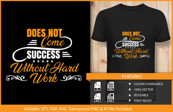 Does Not Success Typography T-shirt Graphics