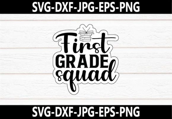 First Grade Squad SVG Design for Crafts and Graphics