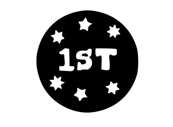 Good Job Sticker -1st Place for Graphics and Crafts