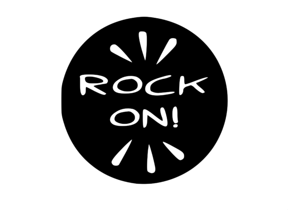 Good Job Sticker - Rock on: A Graphic Design Asset for Crafts and Branding