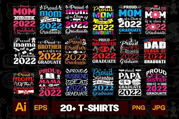 Graduation Design Bundle Collection Graphics for Print Templates