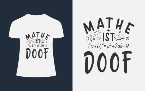 Math Ist Doof T-Shirt Design for Branding and Marketing