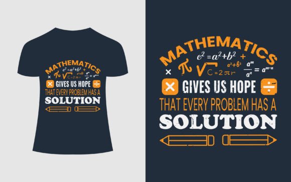 Mathematics Gives T-Shirt Design for Professional Graphics