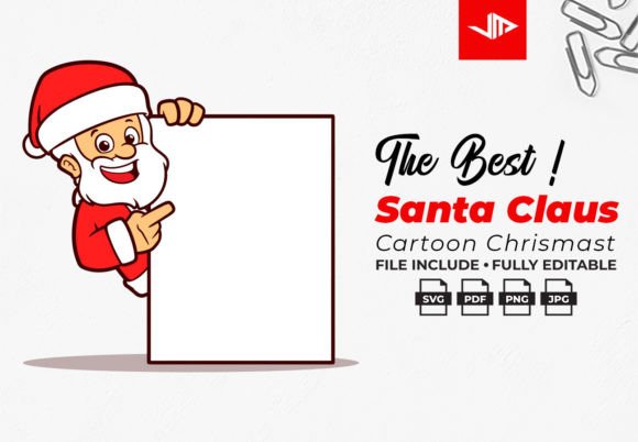 Santa Claus Christmas with Big Board Graphics