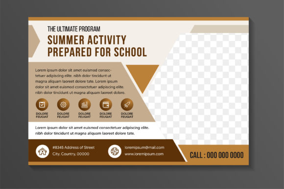 Summer Activity Prepared School Graphic Print Template Review