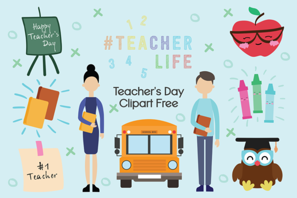 Teacher’s Day Clipart Free – A Versatile Graphic Asset for Branding