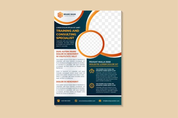 Training and Consulting Vertical Flyer – A Versatile Graphic Design Asset